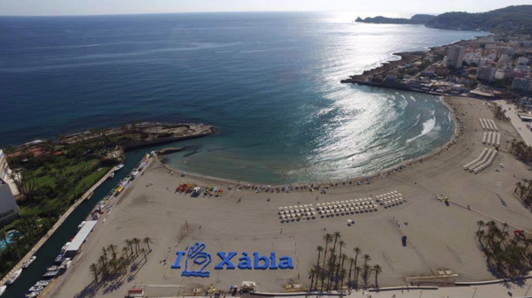 Making off del logo de Xábia en la Vuelta 2016